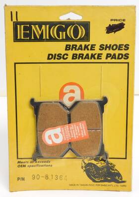 43082-1007 Emgo 90-81364 For Kawasaki Front Brake Pad Set Kz440 Kz550 Kz750 Kz1000