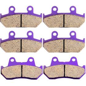 Ew991236a01 Ewaymotor Front And Rear Carbon Fiber Brake Pads For Honda Goldwing 1500 All 1988-2000