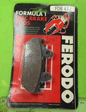 Vfr700-750 Ferodo Fdb-452 Brake Pads Honda 1987-88 Cbr1000 1988-93 Vt600 Nos