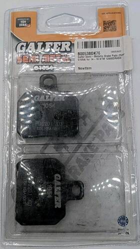 95004v01 Galfer 1054 Rear Brake Pads For Ducati Ktm Honda Indian Kawasaki Triumph