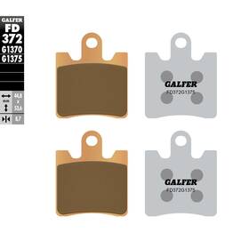 Fd372g1375 Galfer Brakes Brake Pads Sintered Ceramic