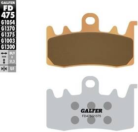 Fd475g1375 Galfer Brakes Hh Sintered Brake Pads - Aprilia Caponord 1200 Abs Rally 2016