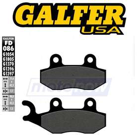 Mn-03dn Galfer Brakes 2007 Front Right Semi-metallic Brake Pads For Yamaha Yxr66f Cg