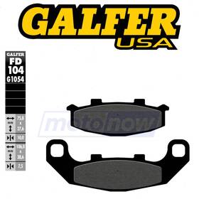 Galfer Brakes Mn/0aa9 Rear Semi-metallic Brake Pads For 1988-2007 Kawasaki Ex250f Tr
