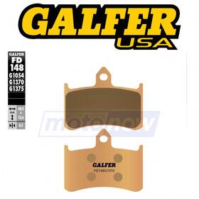 1370 Galfer Brakes Mn/1pv0 Front Hh Sintered Brake Pads For 2017 Kawasaki Zr900 Z900 Mv