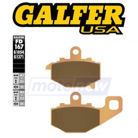 5z1d Galfer Brakes Mn/5z1d Rear Hh Sintered Brake Pads For 2005-2008 Kawasaki Zzr 600 - Vo