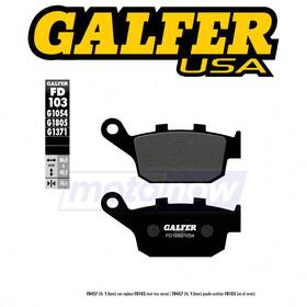 C4xc Galfer Brakes Mn/c4xc Rear Semi-metallic Brake Pads For 2014-2015 Honda Cbr650f - Bv