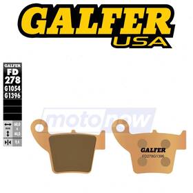 G6hq Galfer Brakes Mn/g6hq Rear Hh Sintered Brake Pads For 2002-2018 Honda Crf450r - Ws