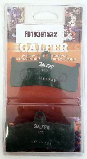 Fd193g1532 Galfer Aramid Semi Metallic Compound 1532 Brake Pads