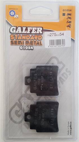 Fd275g1054 Galfer Semi-metallic Compound 1054 Brake Pads