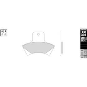 Fd301g1397 Galfer Hh Sintered Brake Pads - Rear G1397