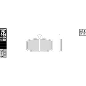 Fd446g1054-cl77 Galfer Semi-metallic Brake Pads - Front G1054