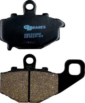 Gbrakes Gb0529-69 Semi-metallic Brake Pads Rear #gb0529-69 For Kawasaki
