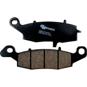 Gb0540-69 Gbrakes Semi-metallic Brake Pads - Rear / 69 Series