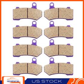 Gd836031c01 Gdcarpartsin Fits 2008-2009 Harley-davidson Flht Electra Glide 4 Pair Brake Pads Replacement