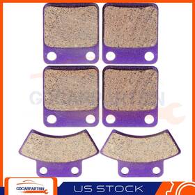 Gd991221m Gdcarpartsin-motors Fits 2005-2006 Yamaha Yfm400f 4x4 Big Bear 400 3 Pairs Brake Pads Front And Rear