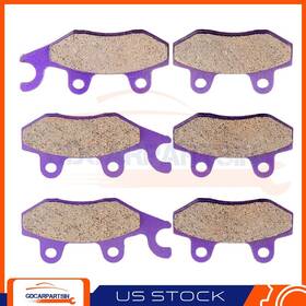 Gd991230m Gdcarpartsin-motors Fits 06-09 Kawasaki Kvf650g 4x4i Brute Force 650 3 Pairs Brake Pads Front Rear