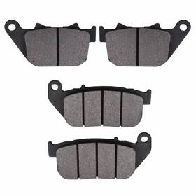 Gfyship 768716594502 For Harley Sportster Xl883 C Custom 2004-2010 Front Rear Brake Pads
