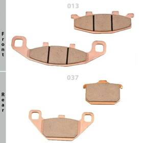 013ad-037s3 Goldfren 65312058 Genuine Sintered Front/rear Brake Pads Oem