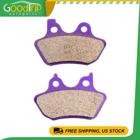 Go052480t01 Goodtrip-autoparts Front Fits Harley Davidson Fatboy Efi Flstfi Brake Pads Carbon Fiber