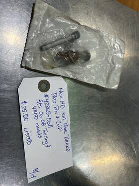 42865-06a Harley-davidson Oem Rear Brake Pad Pin And Clip #42865-06a