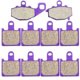 Hon991295s01 Honor-carparts Front Rear Carbon Fiber Brake Pads For Kawasaki Ninja Zx6r Zx600p 2007-08 Zx600r