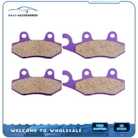 Hq835993a01 Hqas-accessories Fits 2010-2012 Kawasaki Krf750n Krf750p Krf750r 2 Pair Brake Pads Replacement