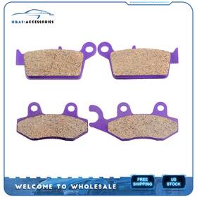 Hq991231a01 Hqas-accessories Front Rear Carbon Fiber Brake Pads For 2009 2010 Kawasaki Klx250sf Fa135 Fa131
