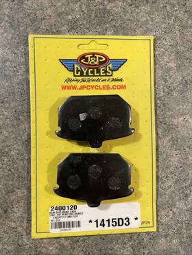 1982-e87 J&p Cycles 2400120 Rear Disc Pads Disk Brakes Except Flt And Flht