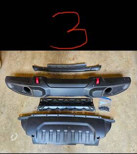 88215121ad Jeep 2024 Wrangler Jl Rubicon Front And Rear Bumper Set With Tow Hook Trailer