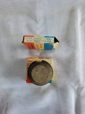 43051-003 Kawasaki Nos Oem Pad - Brake Outer Fits 74-77 Kz400