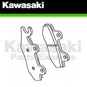 43082-0175 Kawasaki New 2024-2025 Genuine Ninja 500 Z500 Front Brake Pad Set