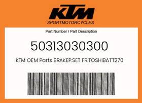Fr.toshibatt2701hhb Ktm 50313030300 Genuine Brakep.set -