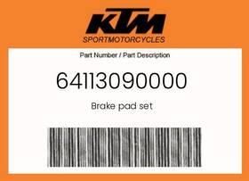 64113090000 Ktm Genuine Brake Pad Set -