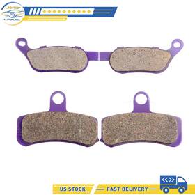 Linktop L991305top Brake Pads 2 Pair F R For Harley-davidson Fat Bob Fxdf Dyna 08-14 Carbon Fiber