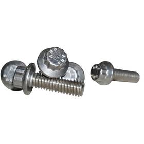 107-9651 Lyndall Brakes 12 Point Rear Rotor Bolts Machined Finish 3/8-16x1