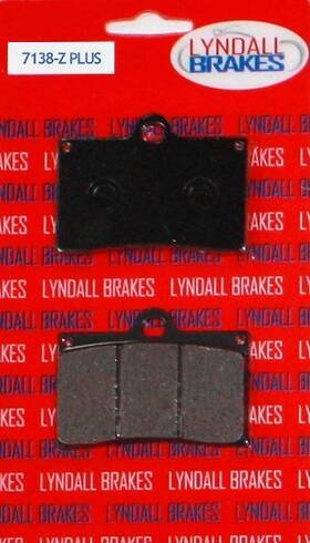 7138-zplus Lyndall Racing Brakes Z Plus Brake Pads Organic Indian Chief 2002-2003 2009-2013