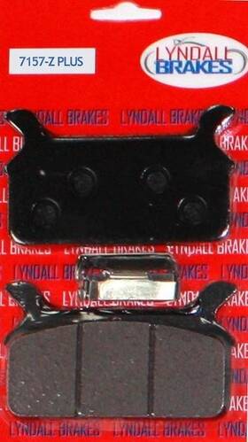 7157-zplus Lyndall Racing Brakes Z Plus Brake Pads Organic Rear #7157-zplus Harley Davidson