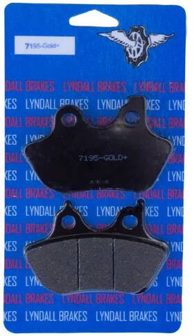 7195-g-p Lyndall Racing Brakes Profiled Brake Pad Gold Fr/rr 00-07 Except 200 Mm Tire