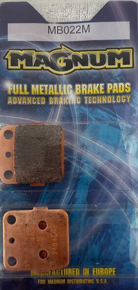 Magnum Mb022m Full Metallic Rear Brake Pads For Kawasaki 1998-2026 Kx80 Kx85 Kx100