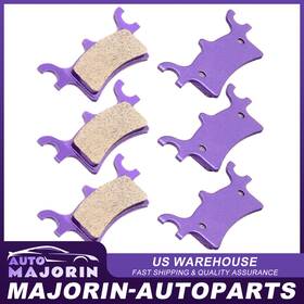 Ma836013j01 Majorin-autoparts Rear For 05-12 Polaris Trail Boss 330 4x4 Scrambler 500 Carbon Fiber Brake Pads