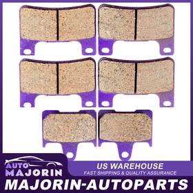 Ma991253j01 Majorin-autoparts Front And Rear Carbon Fiber Fit For 2004-2005 Suzuki Gsxr1000 Gsxr600 Brake Pads