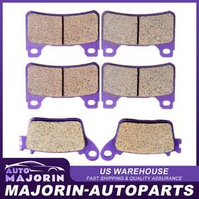 Ma991292j01 Majorin-autoparts Front And Rear Carbon Fiber Fit For 2009-2014 Honda Abs Cbr1000rr Brake Pads