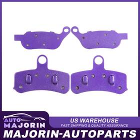 Ma991305j01 Majorin-autoparts Front And Rear Carbon Fiber Fit For 08-2010 Harley Dyna Super Glide Fxd Brake Pads