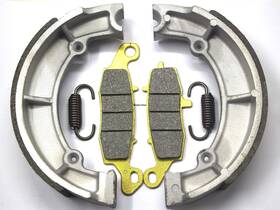 Fl9237sp187hy Master Chen Front Brake Pads And Rear Shoes For Kawasaki Vulcan 800 1995 2005