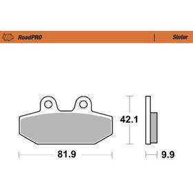 414502-pu Moto-master Brake Pads - Sinter Series For Harley-davidson