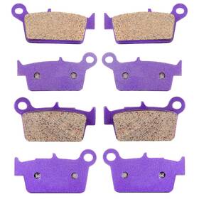 Motomasterspro Mo835998t01 4 Pair For 2006-2015 Kawasaki Kx250f Kx450f Suzuki Rmz250 Front Rear Brake Pads