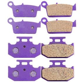 Motomasterspro Mo836000t01 4 Pair For 1993-1995 Kawasaki Klx650r Klx650 Carbon Fiber Front Brake Pads Kit