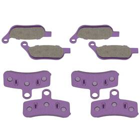 Motomasterspro Mo836019t01 4 Pair For 2008-2014 Harley-davidson Fat Bob Fxdf Dyna Front Rear Brake Pads