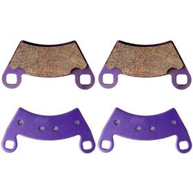 Mo836024t01 Motomasterspro 2 Pair For 2011-14 Polaris Diesel Ranger 900 Front Rear Carbon Fiber Brake Pads